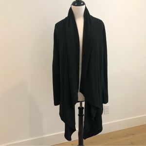 Lauren Ralph Lauren Black Draped Cardigan size S